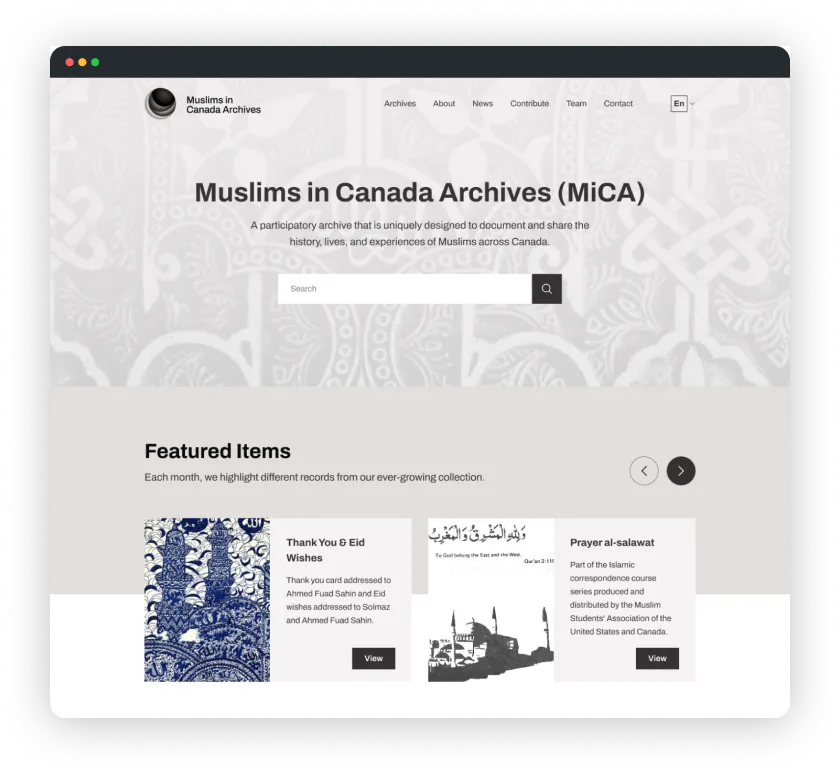 Muslims in Canada Archive example image